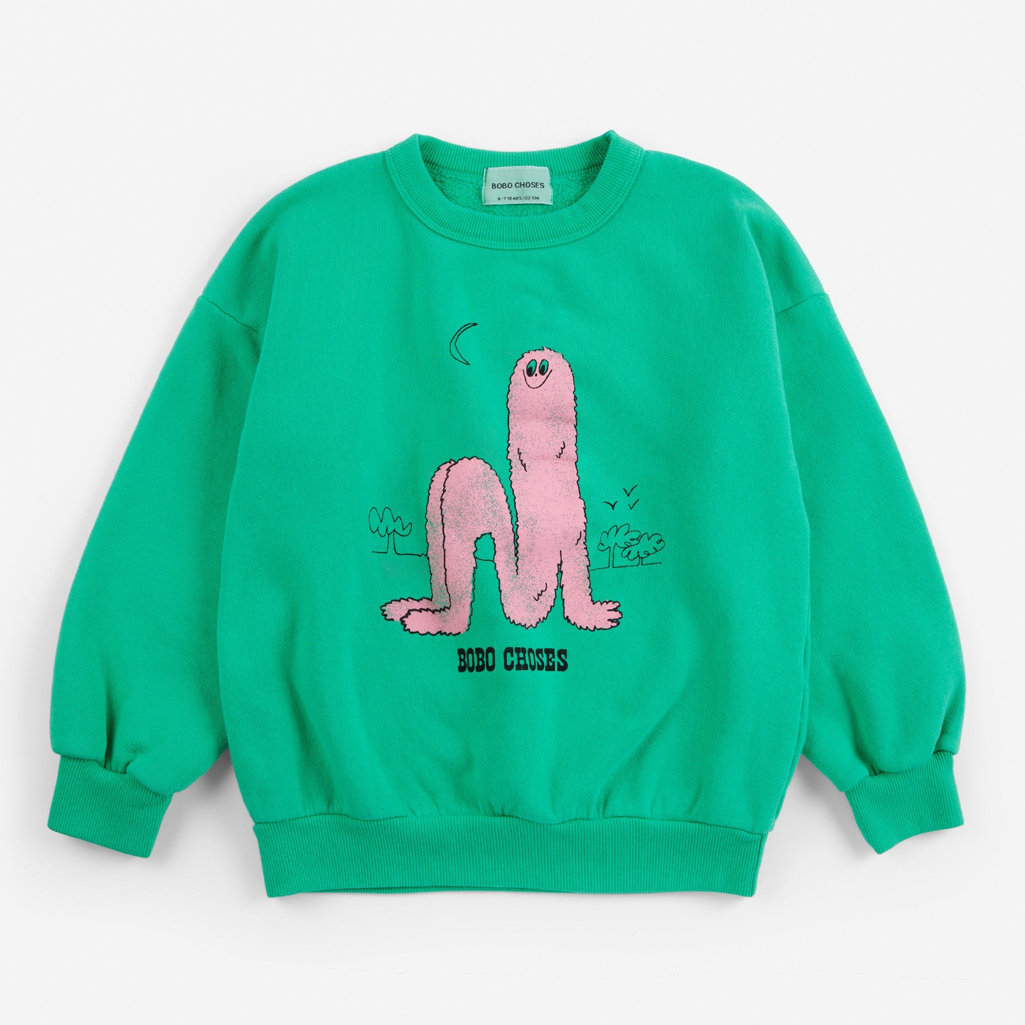 Bobo Choses | Sweater Long Puff sweatshirt | Green
