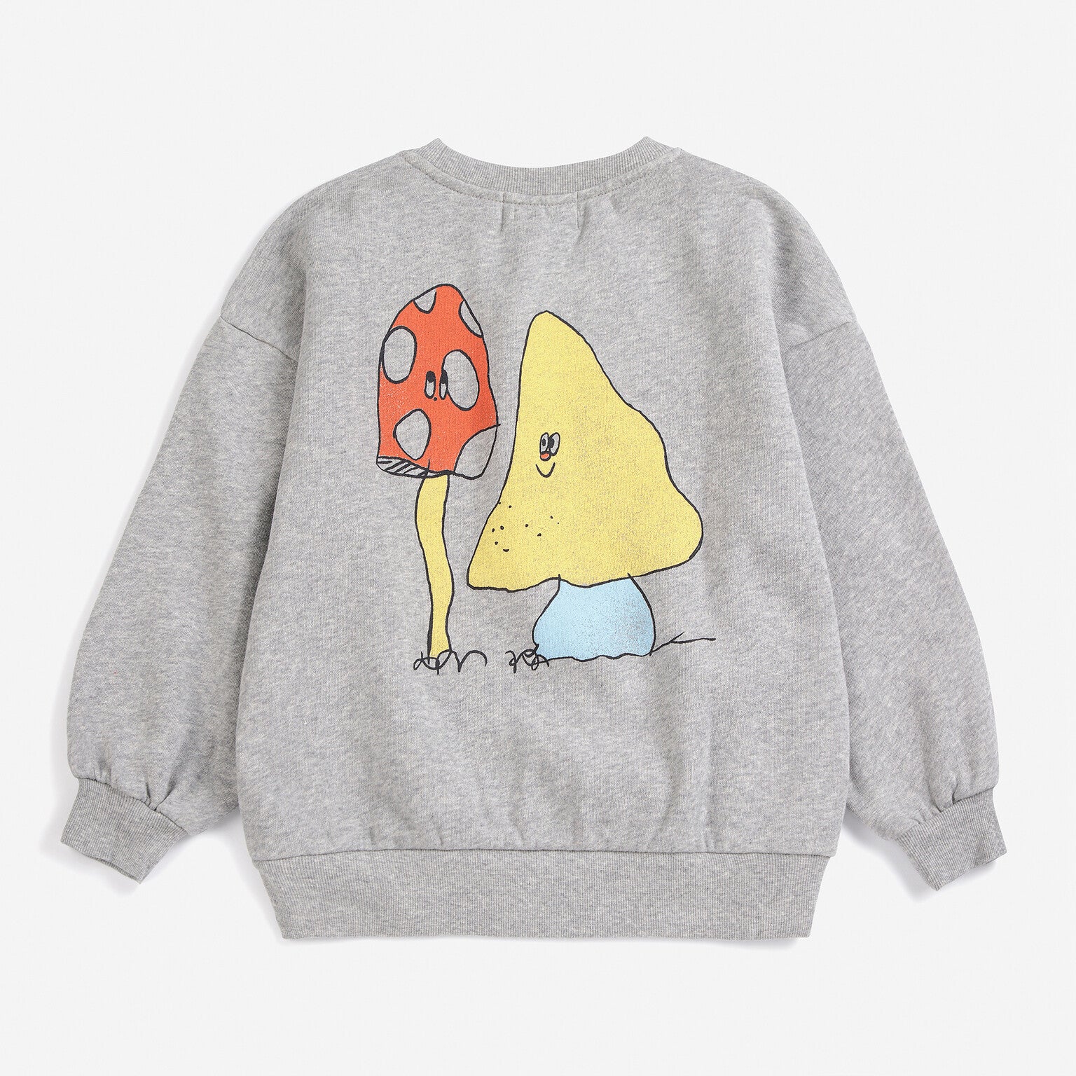 Bobo Choses | Sweater | Mush Monster Duo sweatshirt | Light Heather Grey