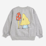 Bobo Choses | Sweater | Mush Monster Duo sweatshirt | Light Heather Grey