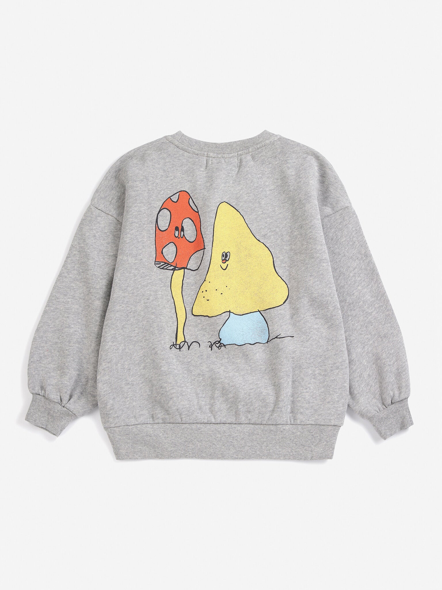 Bobo Choses | Sweater | Mush Monster Duo sweatshirt | Light Heather Grey