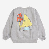 Bobo Choses | Sweater | Mush Monster Duo sweatshirt | Light Heather Grey