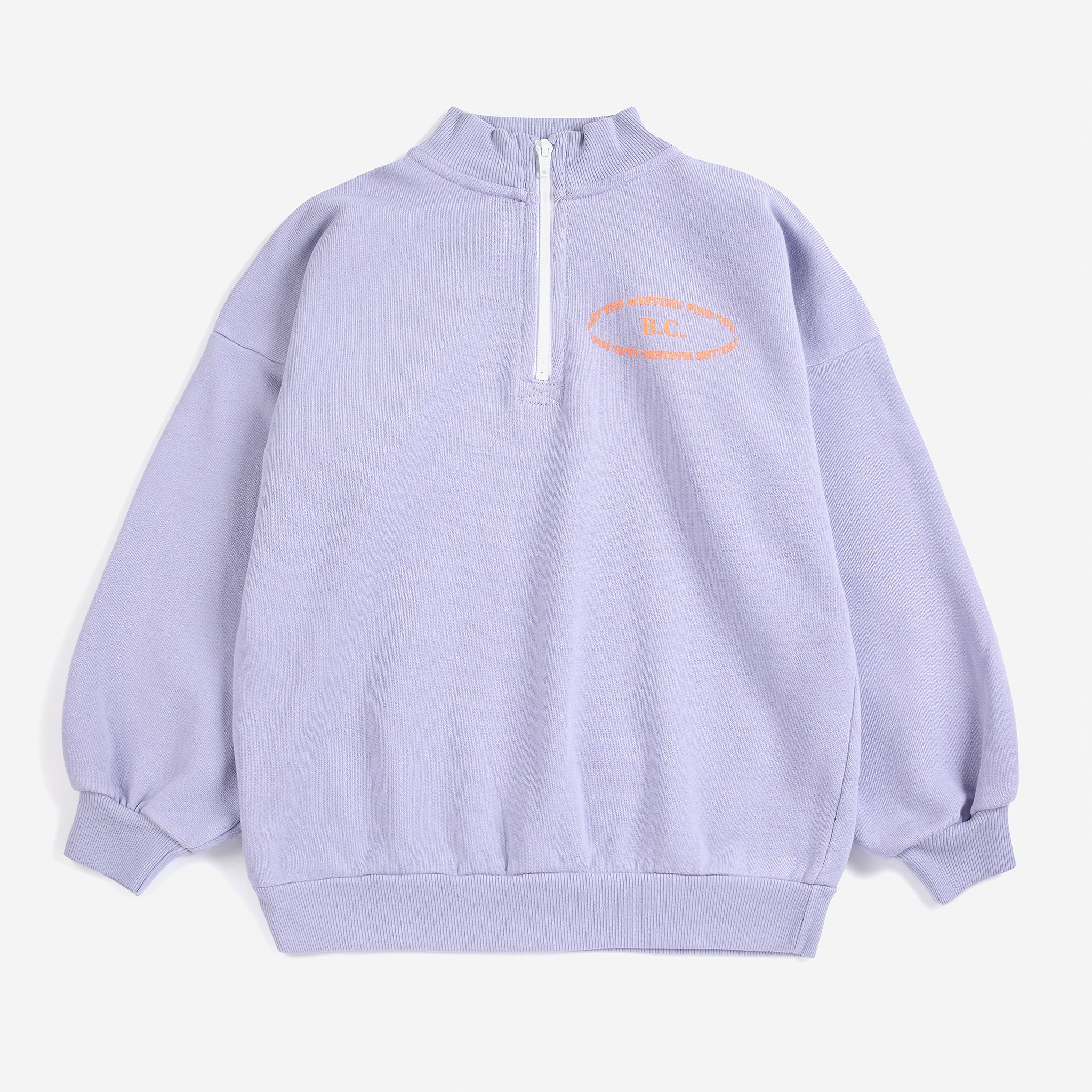 Bobo Choses | Sweater | Mystery BC half zipped sweatshirt | Lavender