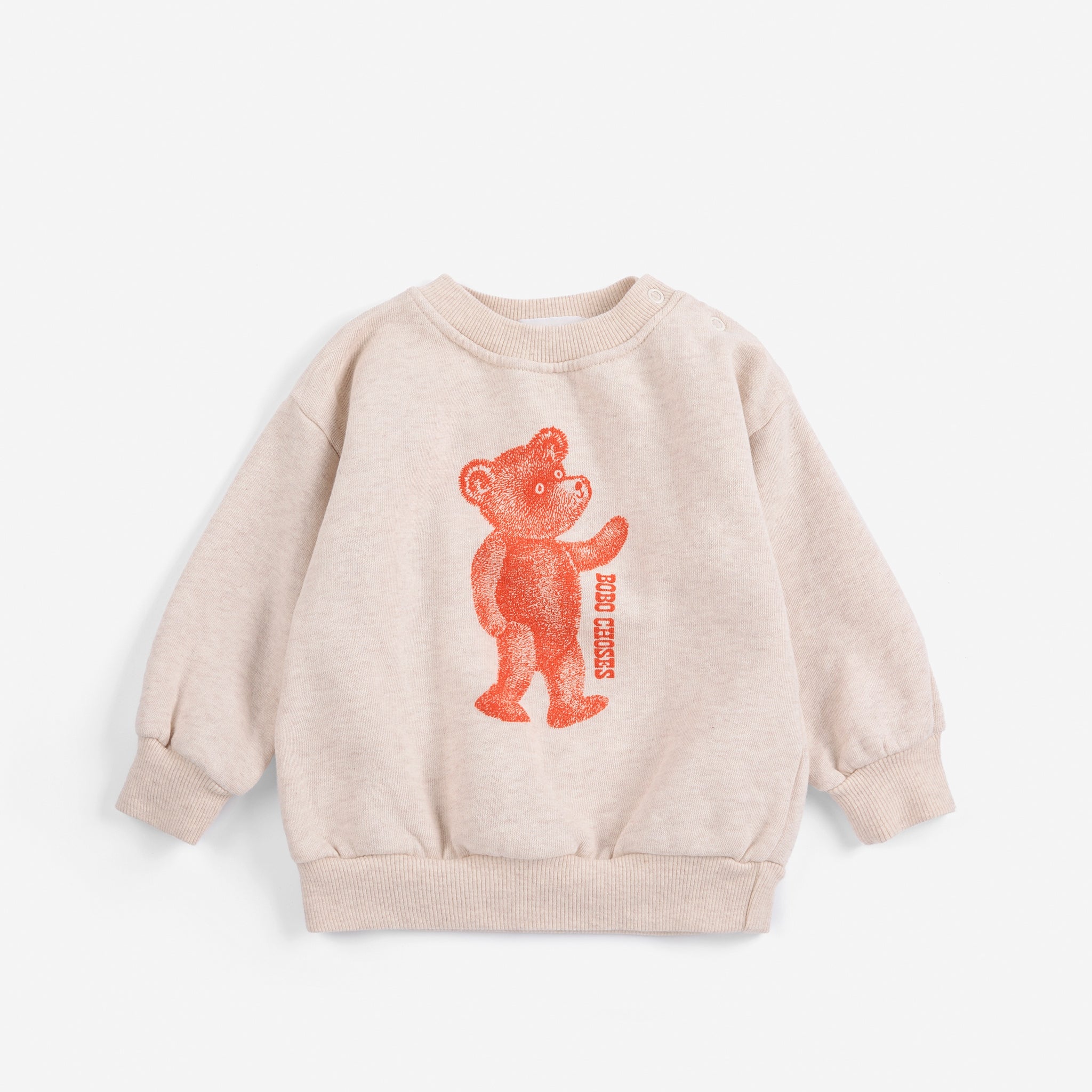 Bobo Choses | Sweater | Softpaw Monster sweatshirt | Offwhite