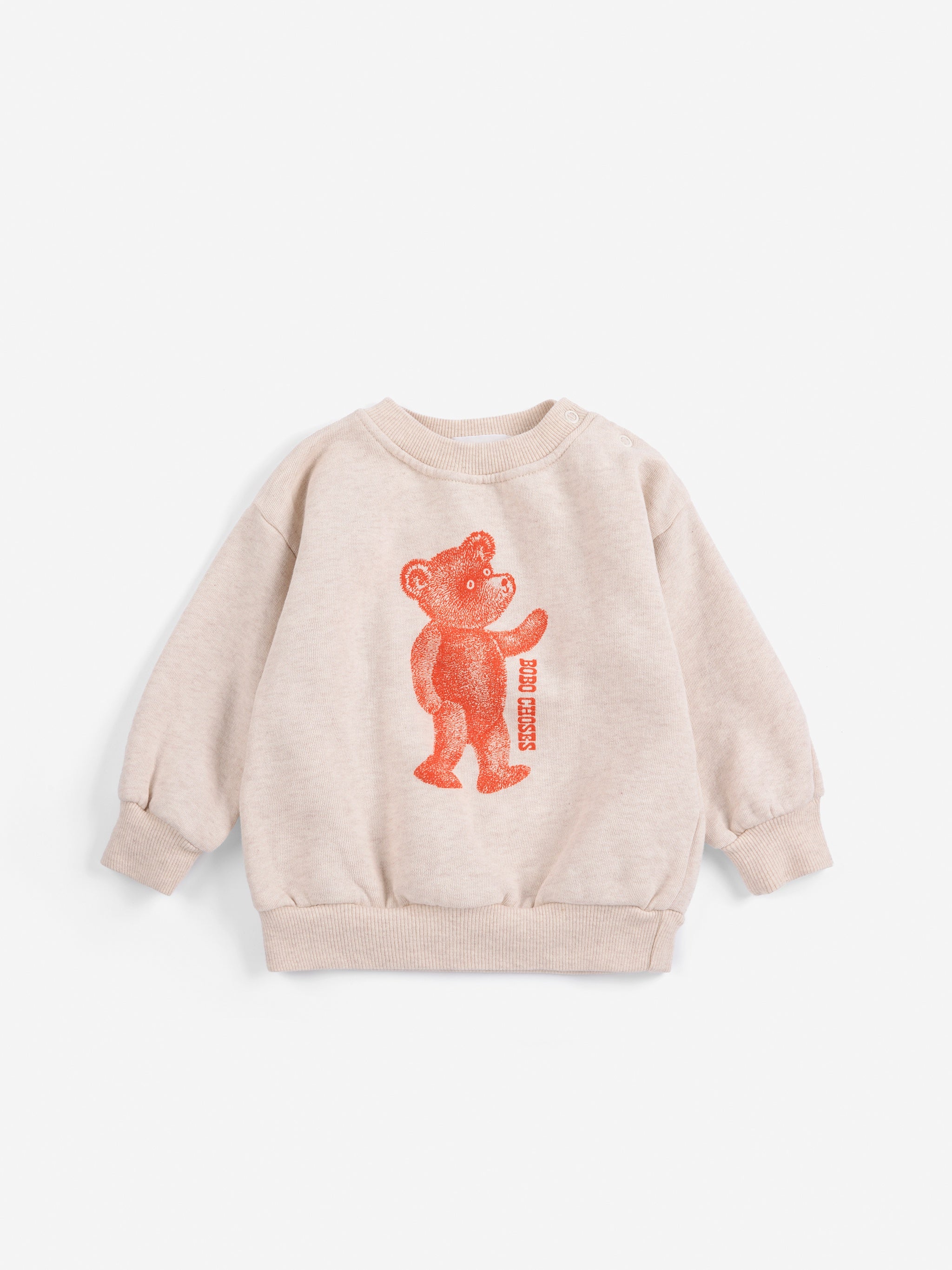 Bobo Choses | Sweater | Softpaw Monster sweatshirt | Offwhite