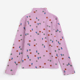 Bobo Choses | T-shirt | Blossom all over turtleneck T-shirt | Pink