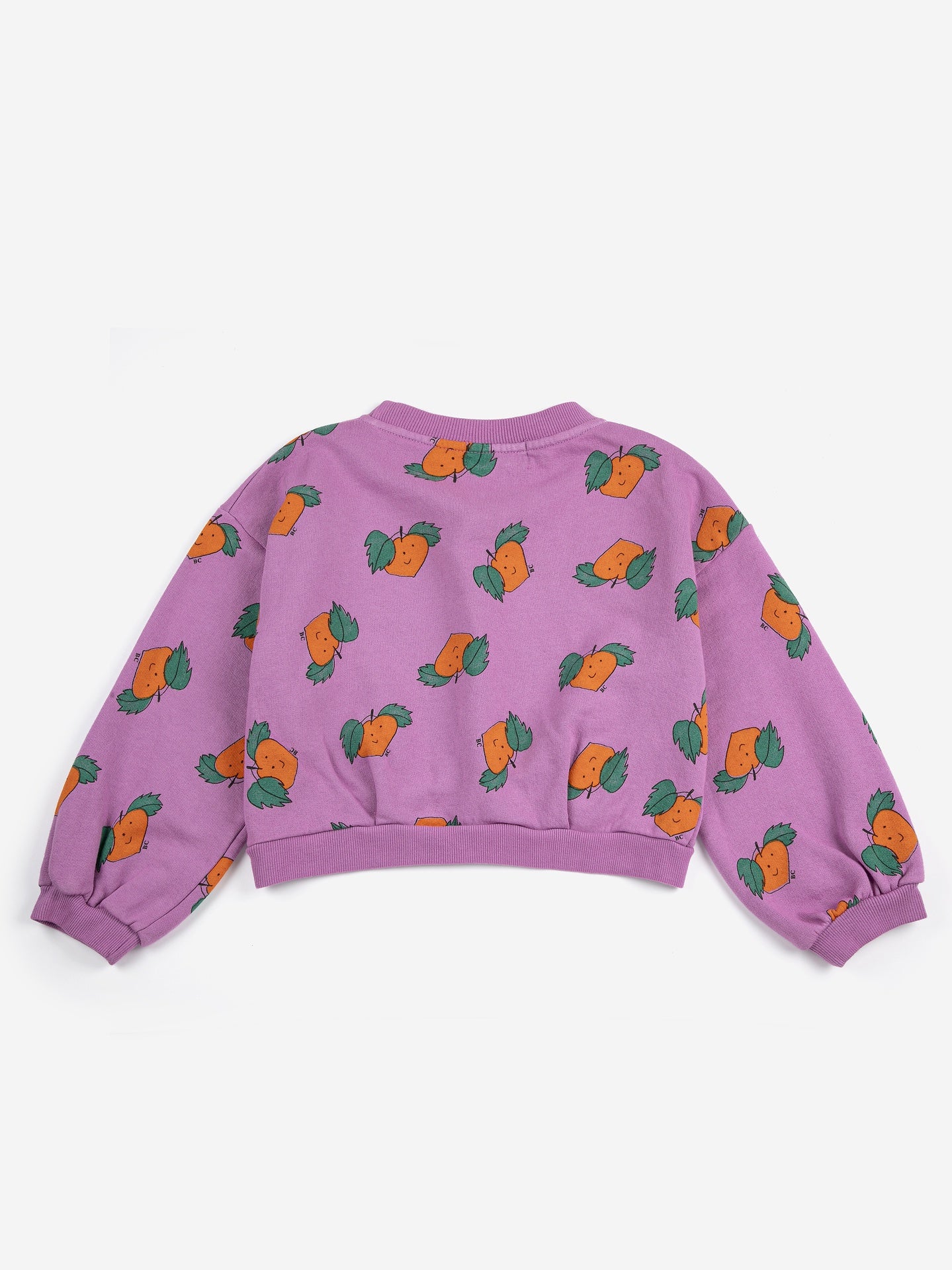 Bobo Choses |Tangerine all over cropped sweatshirt