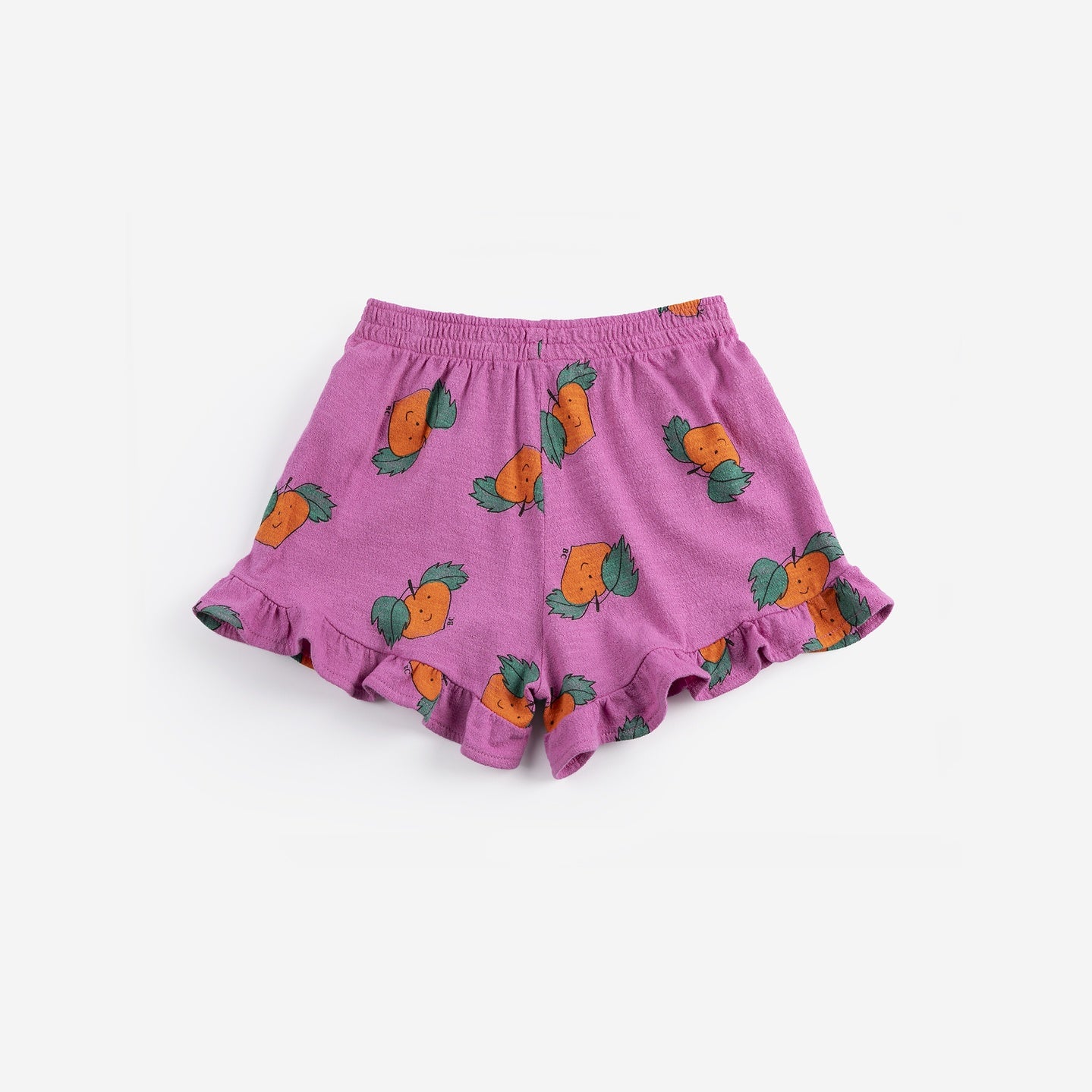 Bobo Choses | Tangerine all over ruffled shorts