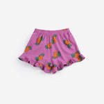 Bobo Choses | Tangerine all over ruffled shorts