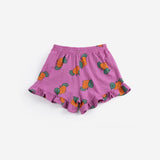 Bobo Choses | Tangerine all over ruffled shorts