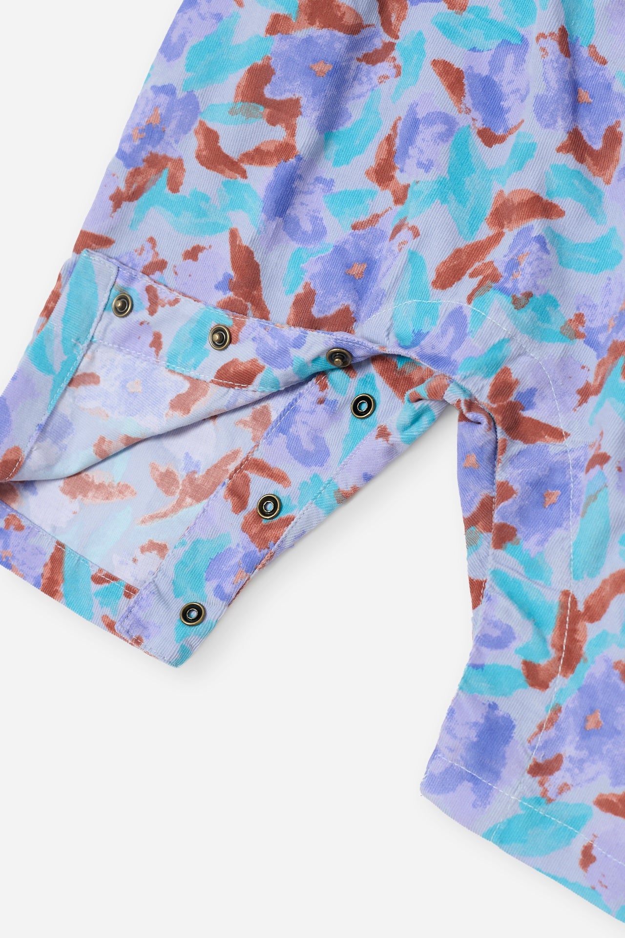 Bobo Choses | Tuinbroek Watercolor all over corduroy overall | Offwhite