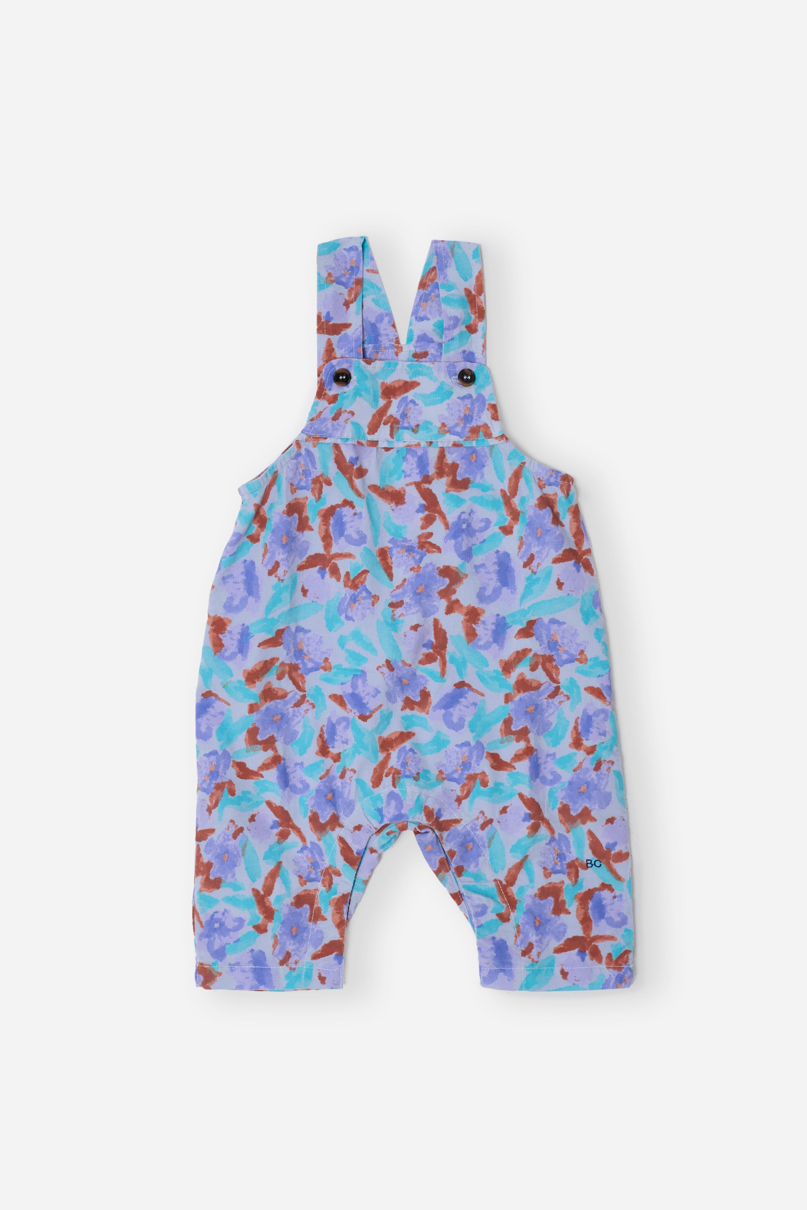 Bobo Choses | Tuinbroek Watercolor all over corduroy overall | Offwhite
