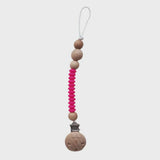 Chewies & more | Clip siliconen beads - Hot pink