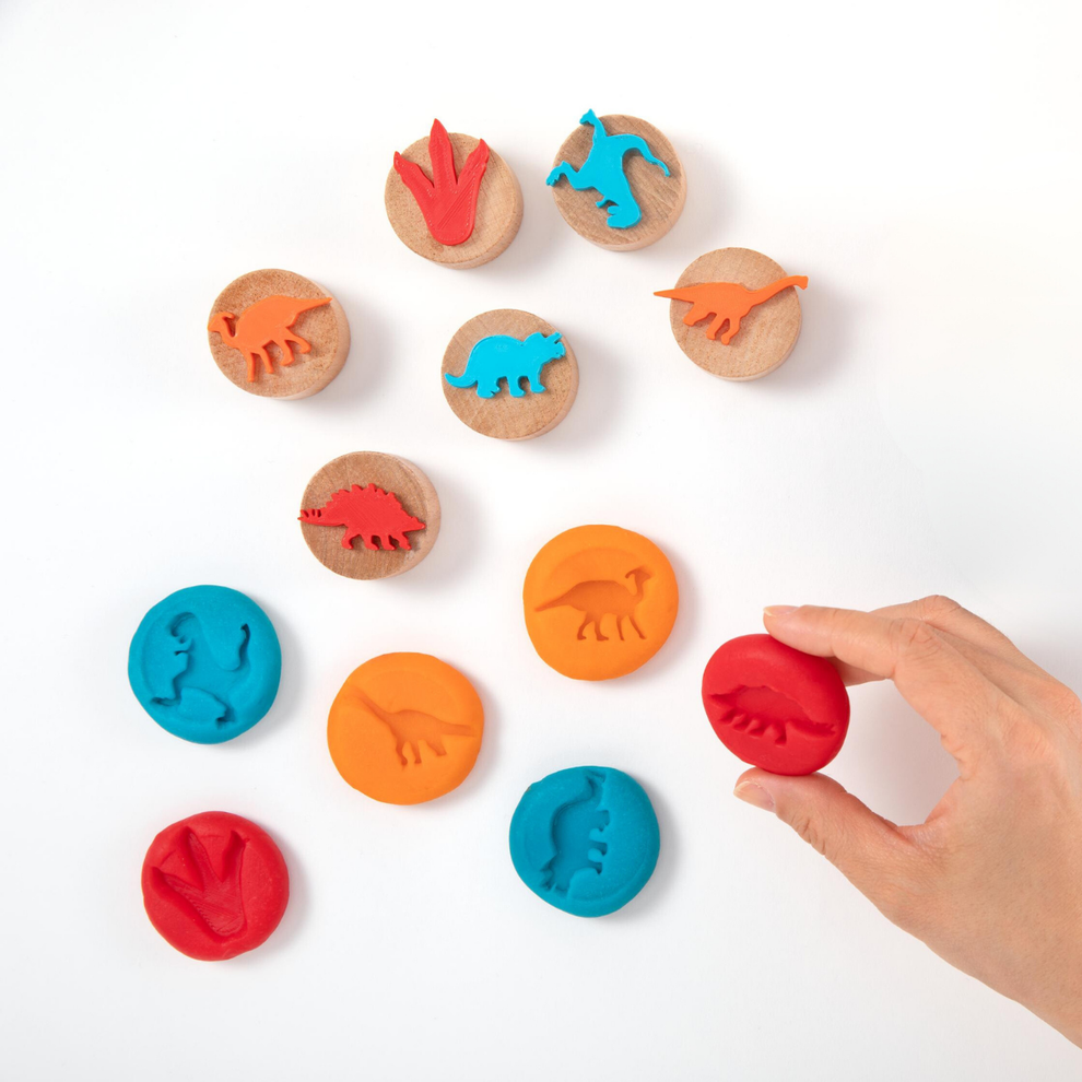 ChildGen | Wooden stamp | Dinosaurus set