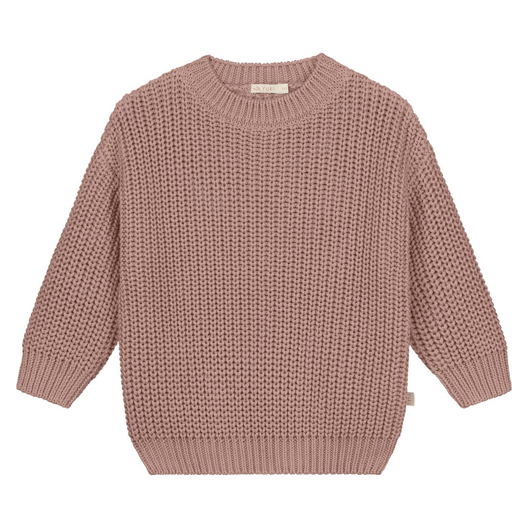 Yuki | Chunky knitted sweater |Mist