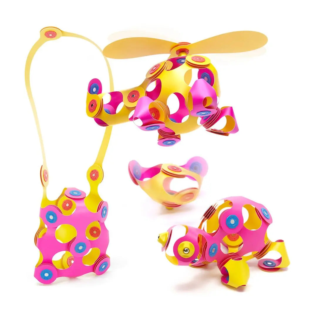 Clixo | Crew peck yellow/pink - 30 stuks