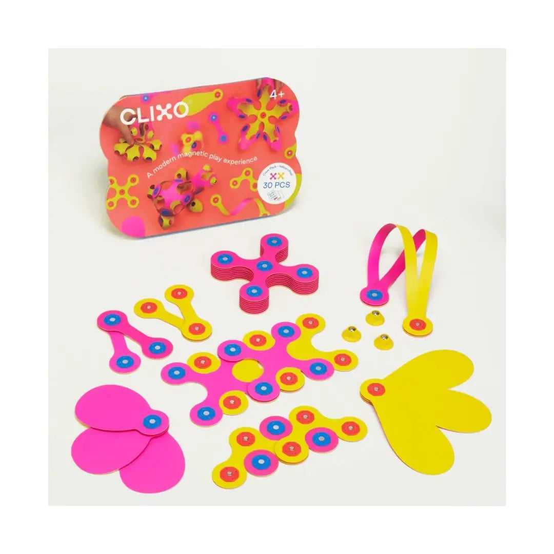 Clixo | Crew peck yellow/pink - 30 stuks
