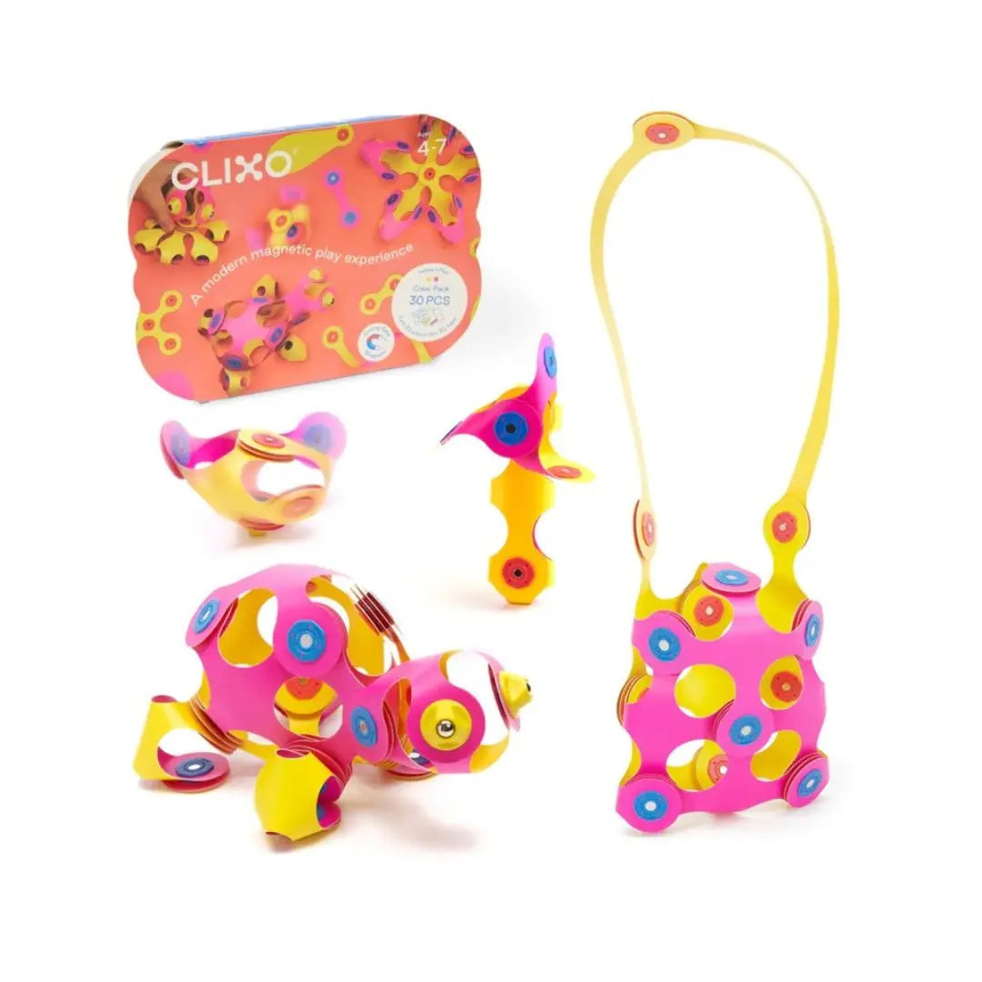 Clixo | Crew peck yellow/pink - 30 stuks