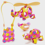 Clixo | Crew peck yellow/pink - 30 stuks