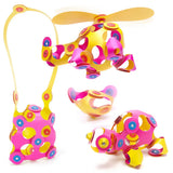 Clixo | Crew peck yellow/pink - 30 stuks