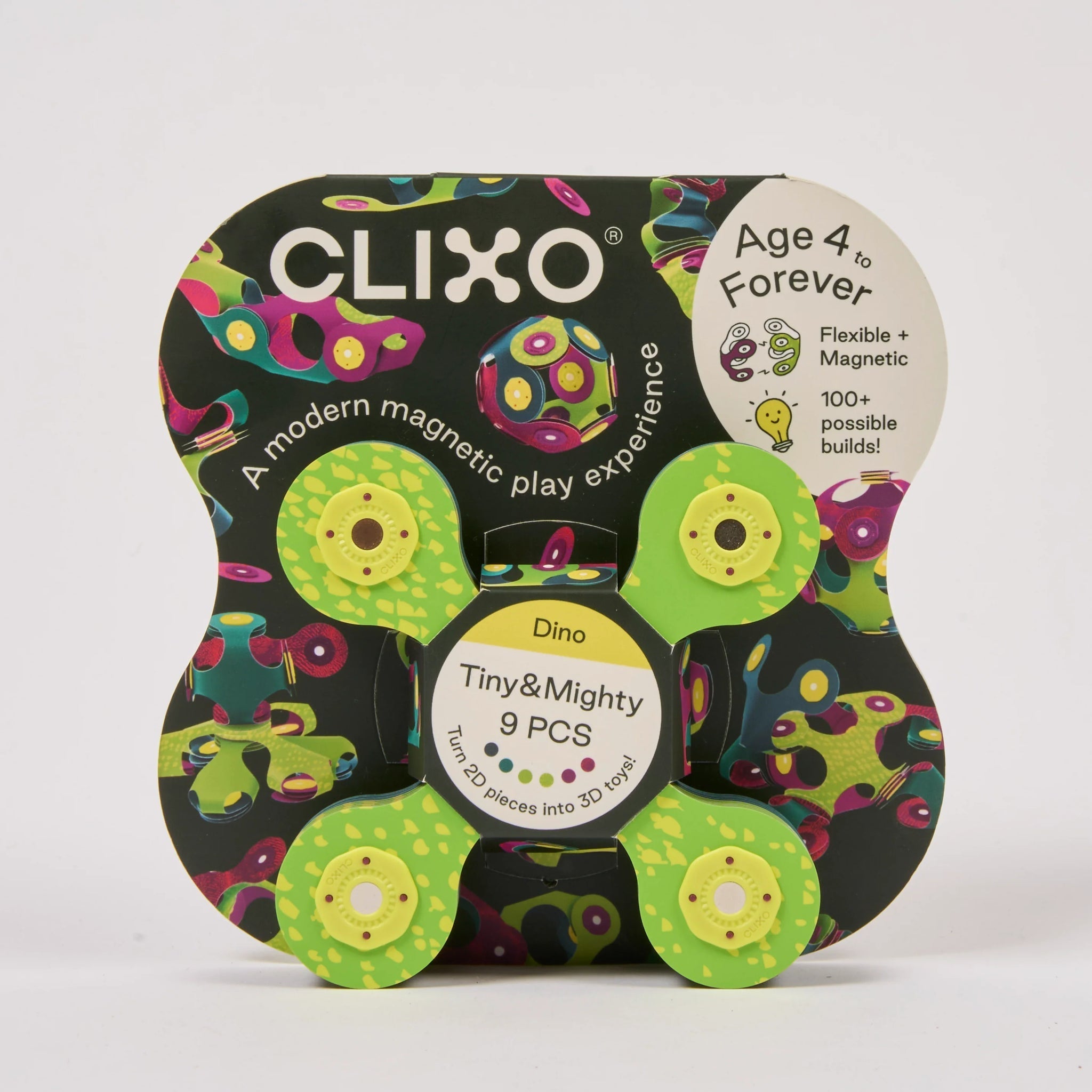 Clixo | Tiny & Mighty Dino | 9 stuks