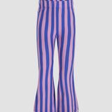 The New Chapter | Flared pants Nena blue pink stripes