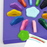 Djeco | 12 bloemenkrijtjes