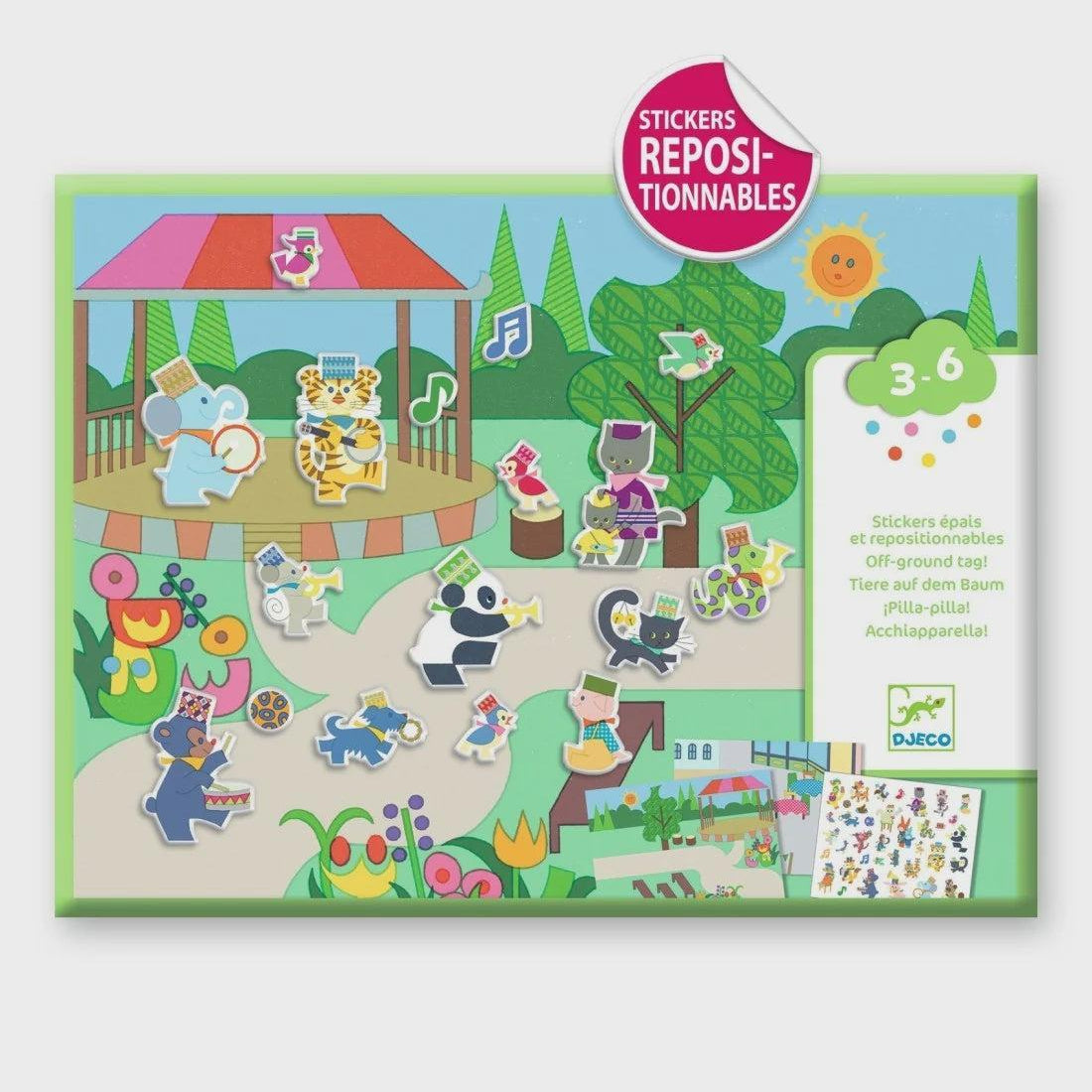 Djeco | Creeeren met stickers | Fanfare