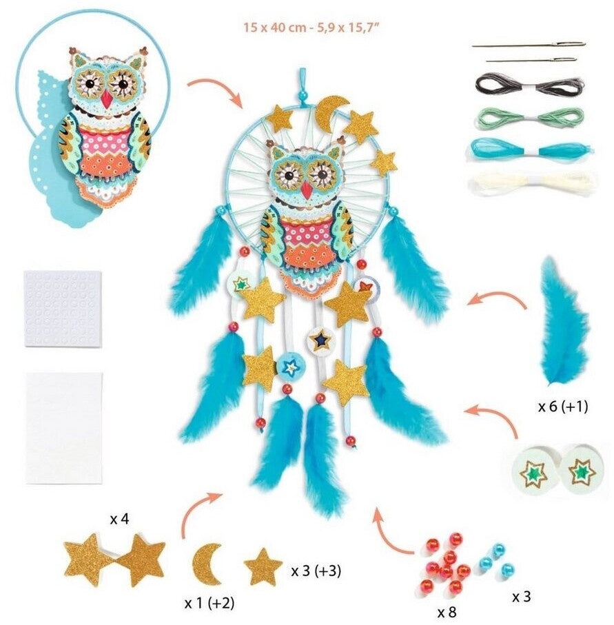 Djeco | DIY Dreamcatcher- golden owl