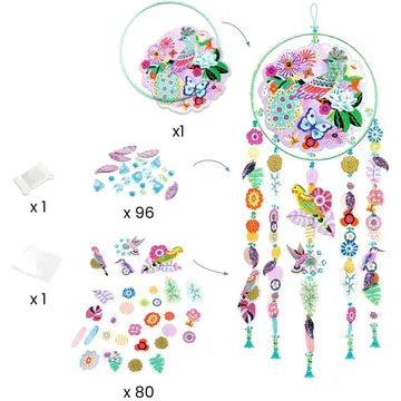 Djeco | DIY Suncatcher - Paradise bird