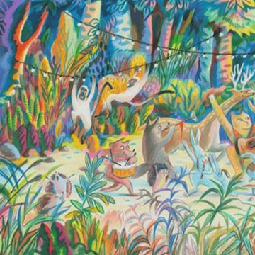 Djeco | Galley puzzel - woods music band