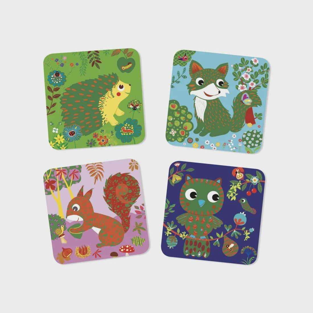 Djeco | Kraskaarten | Kleine dieren