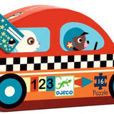 Djeco | Puzzel De race auto - 16 stuks