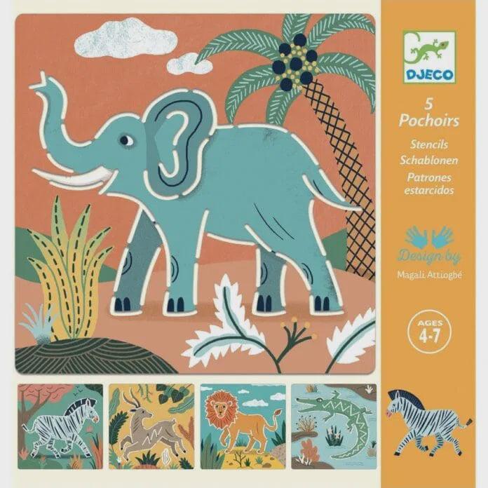 Djeco | Sjablonen Wilde dieren