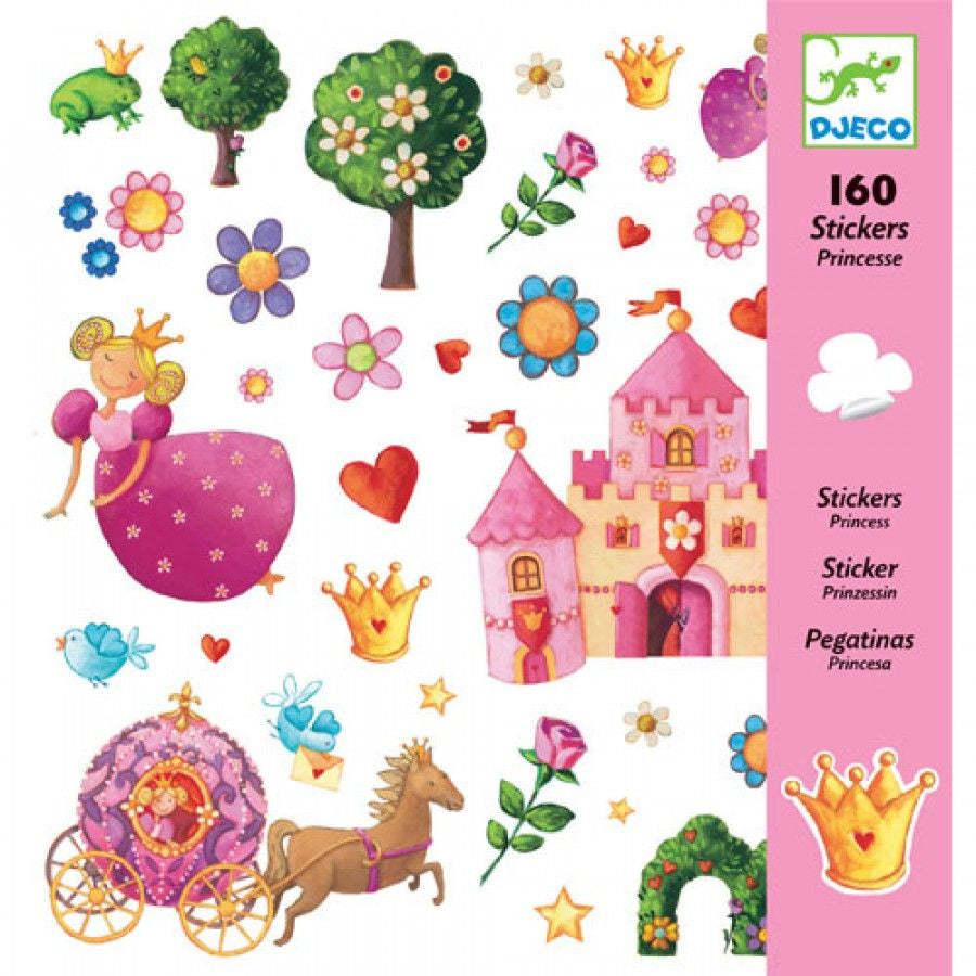 Djeco - Stickers prinsessen