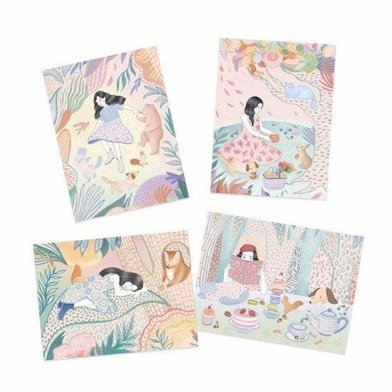 Djeco | Tinyly | Sunny & Mia draagbaar Poppenhuis
