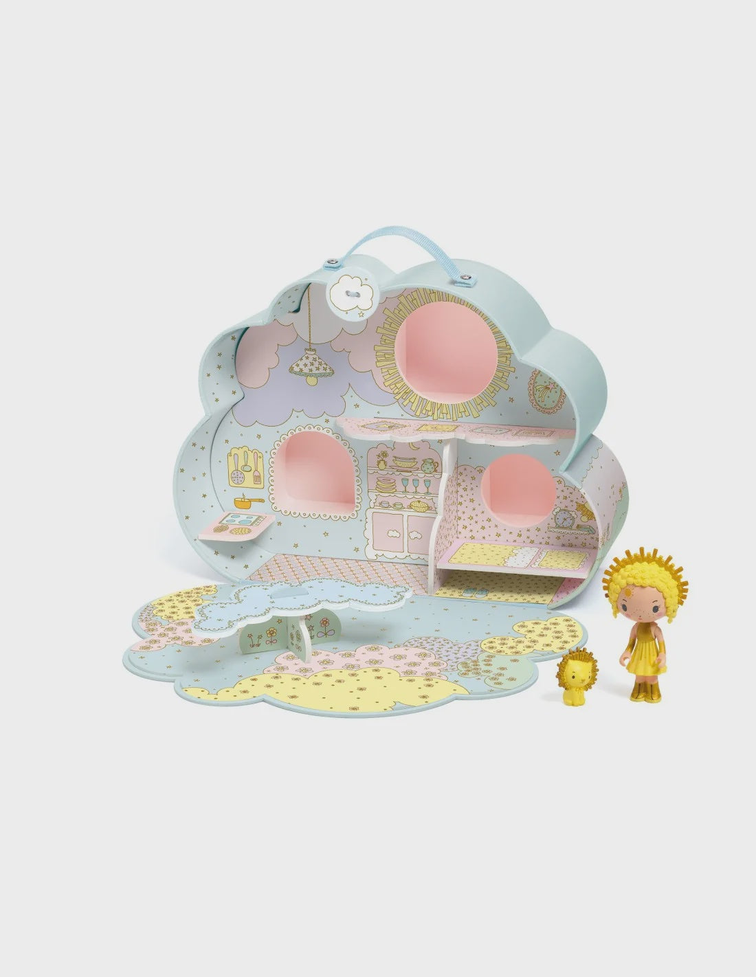 Djeco | Tinyly | Sunny & Mia draagbaar Poppenhuis