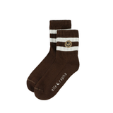 Ella and Rapha | Smiley kids socks brown | Brown
