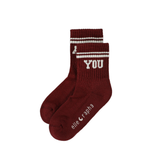 Ella and Rapha | Adore You kids socks | Burgundy