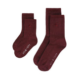 Ella and Rapha | burgundy Moon kids glitter socks | Burgundy
