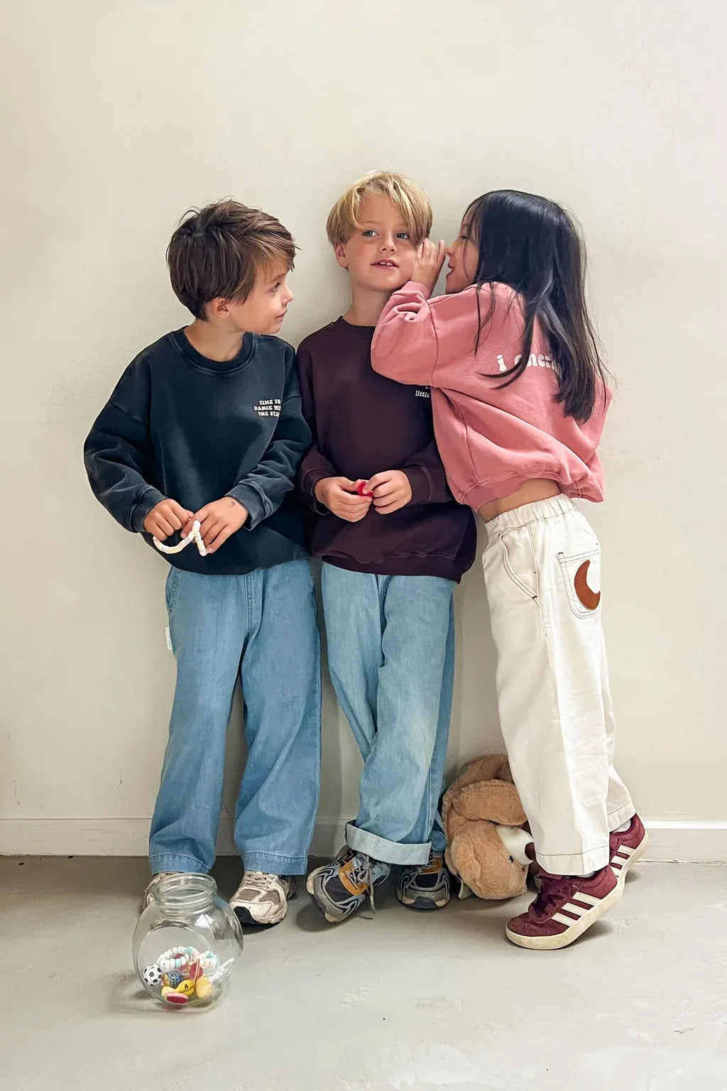 Ella and Rapha | little cranberry I Cherish You cranberry sweatshirt | Cranberry