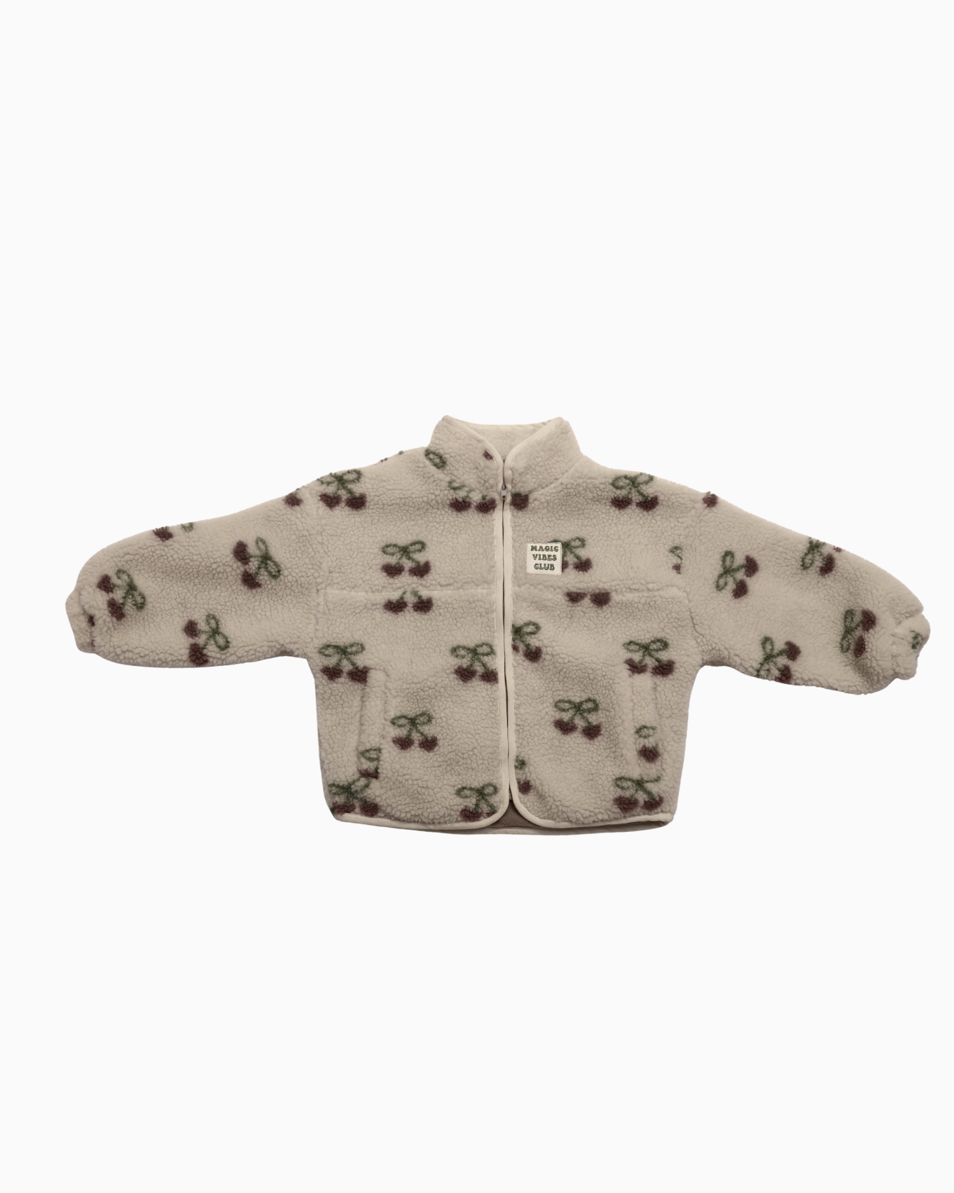 Ella and Rapha | little teddy Cherry Jacket vanilla | Off White