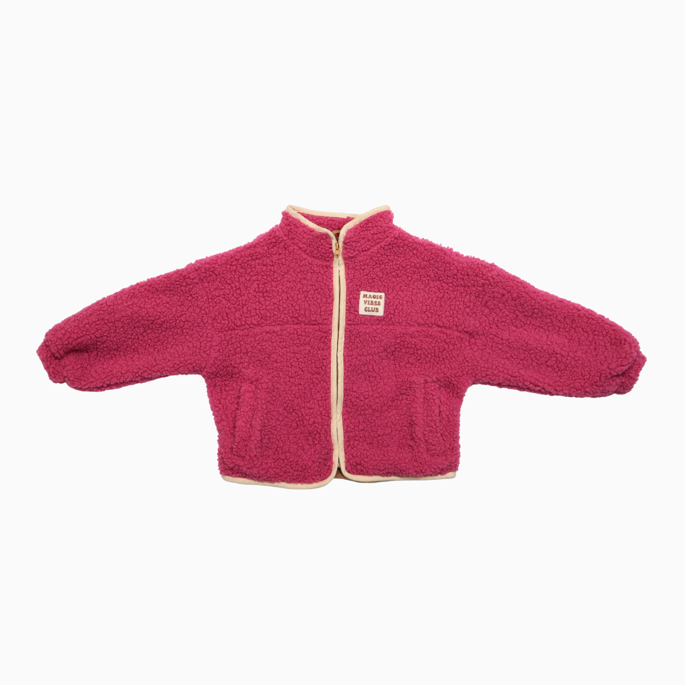 Ella and Rapha | little teddy Funky Cherry jacket | Pink
