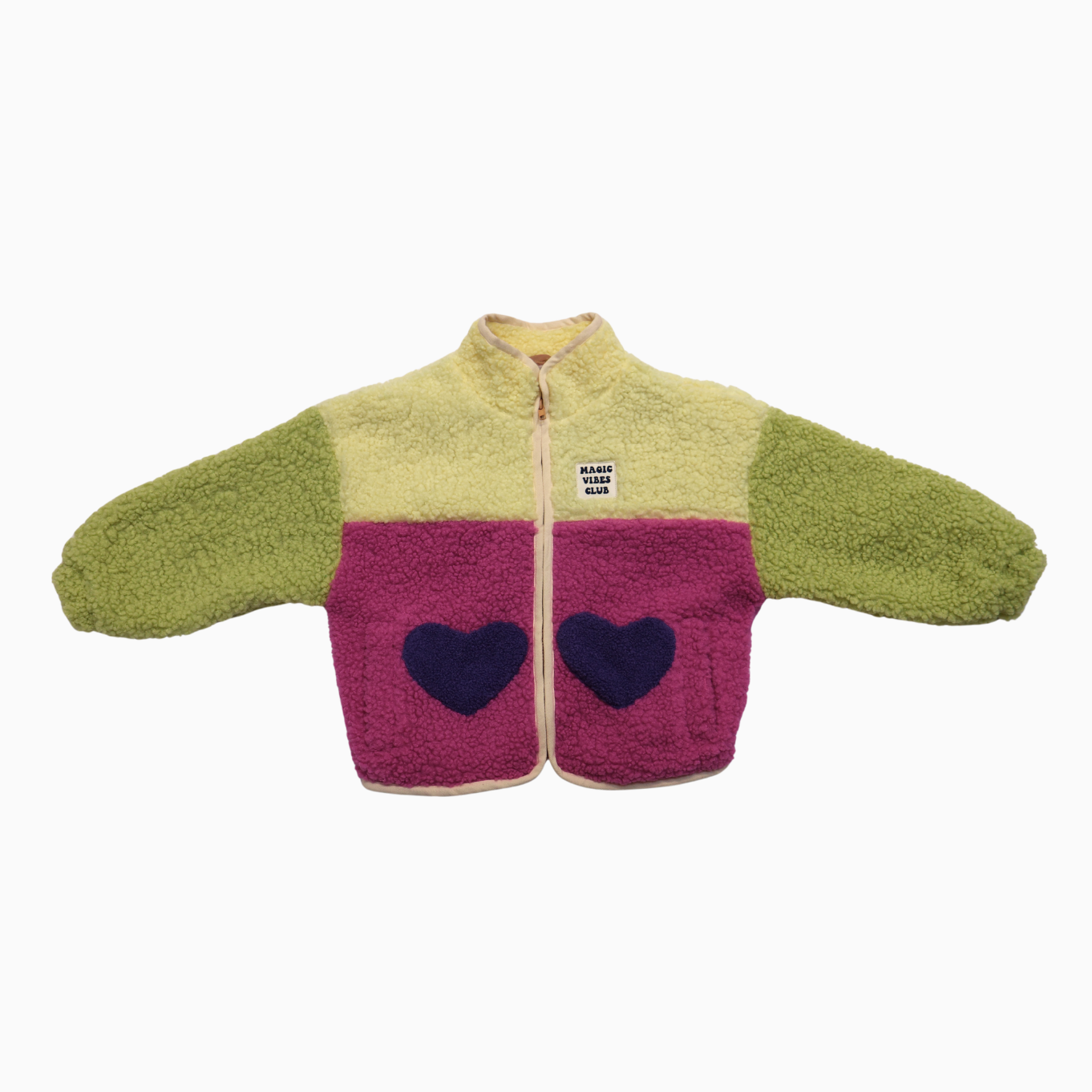 Ella and Rapha | little teddy Funky Hearts jacket | Multicolor