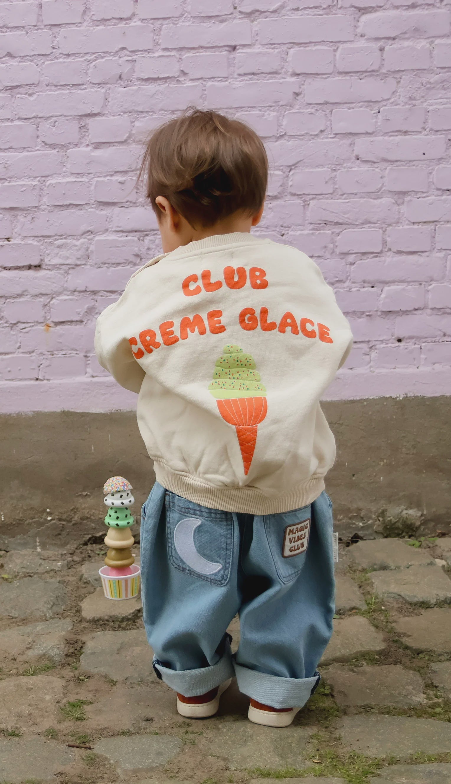 Ella and rapha | Sweater club creme glace - Ivory