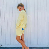 Ella and rapha | Sweater terry sunset club - butter yellow