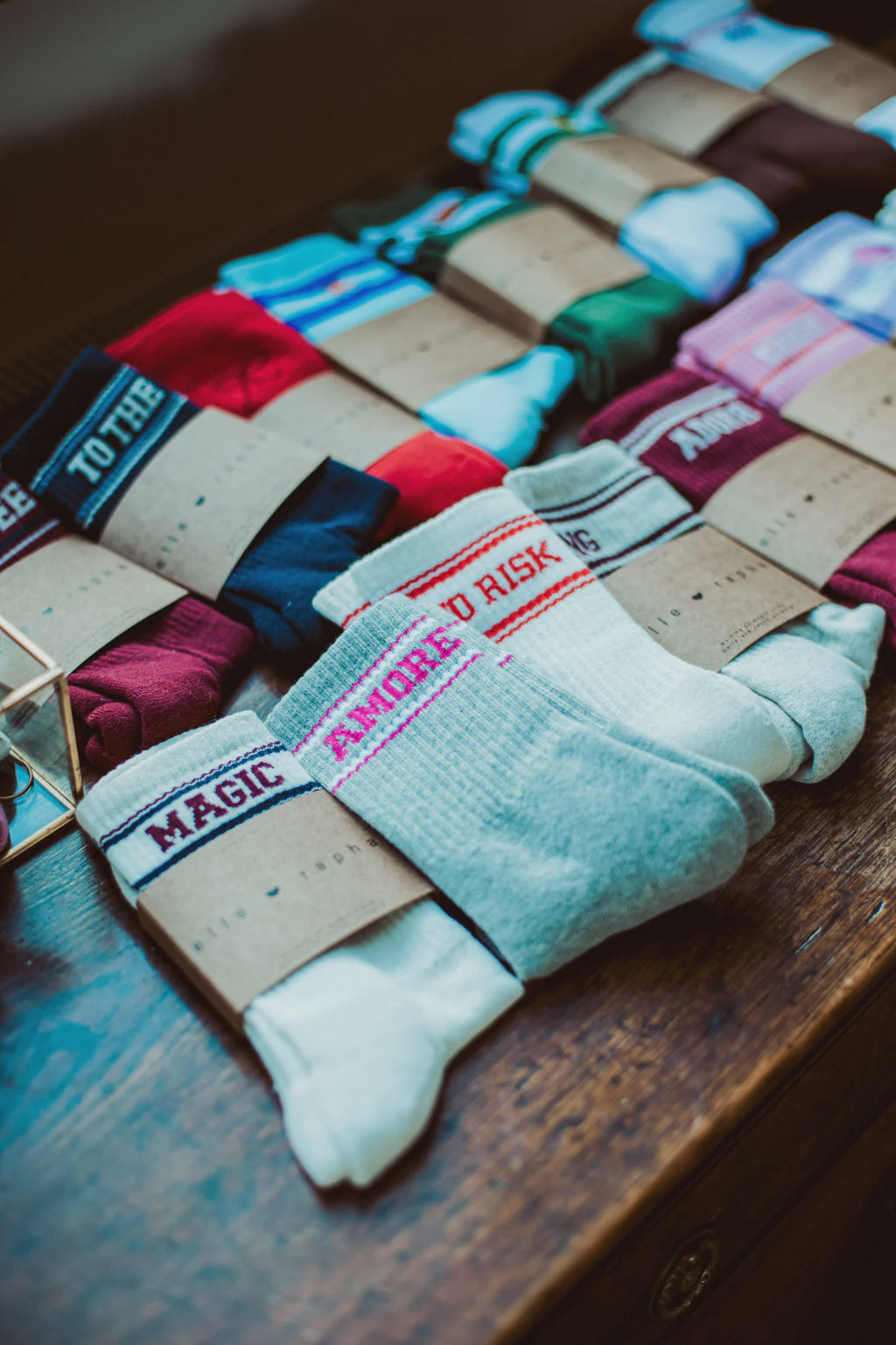 Elle and rapha | Seashell Socks | Lila