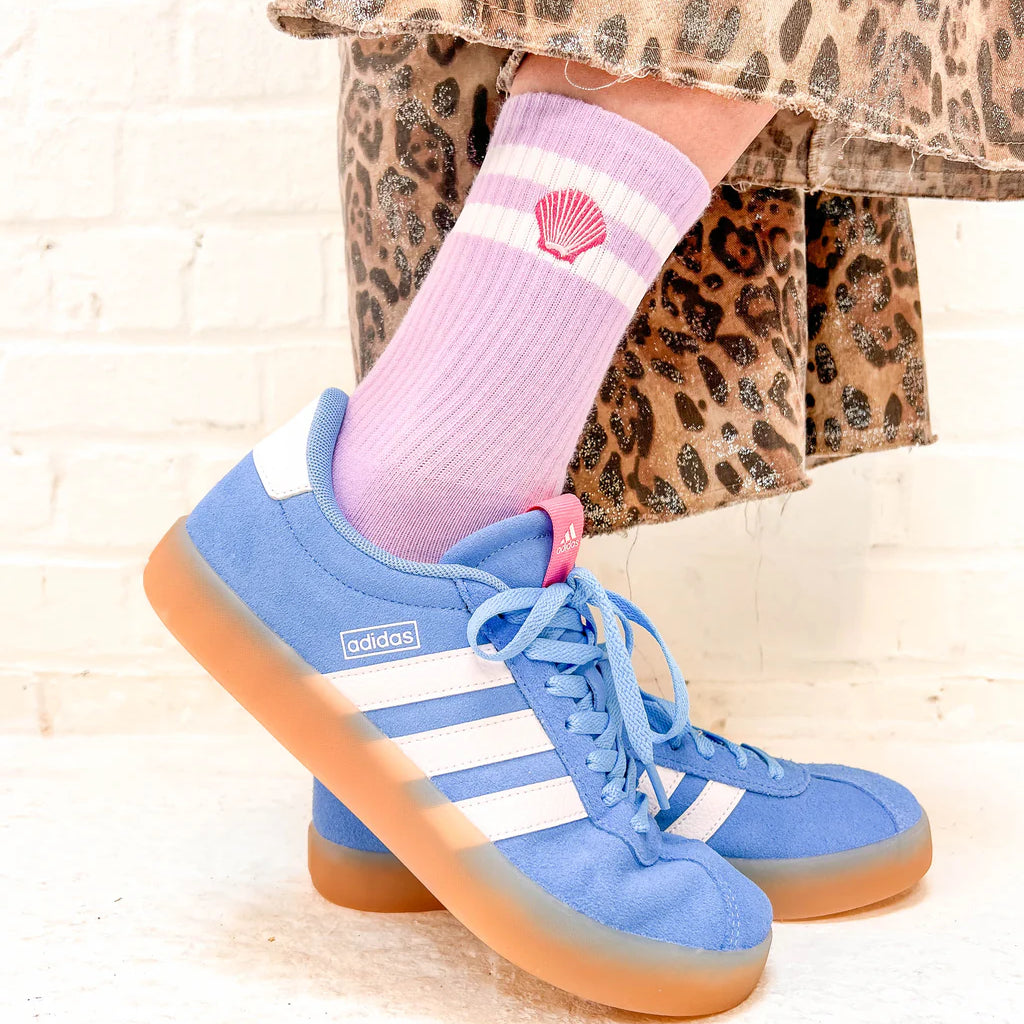 Elle and rapha | Seashell Socks | Lila