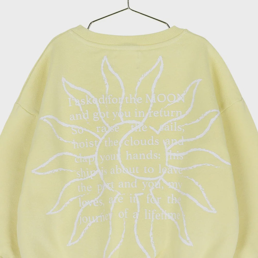 Elle and rapha | Sweater little sun x moon butter yellow