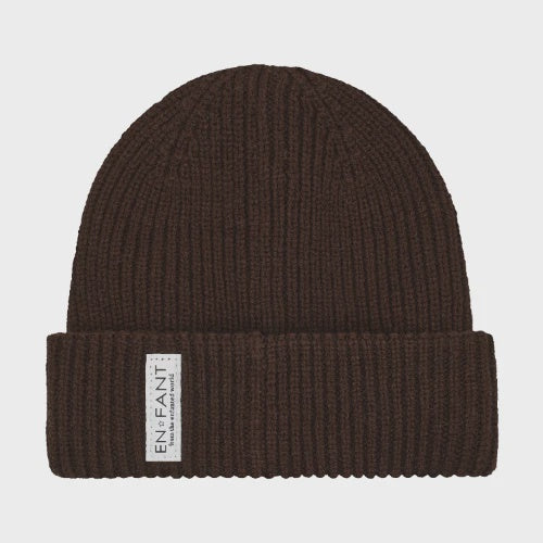 En Fant | Beanie with lining | Coffee Bean