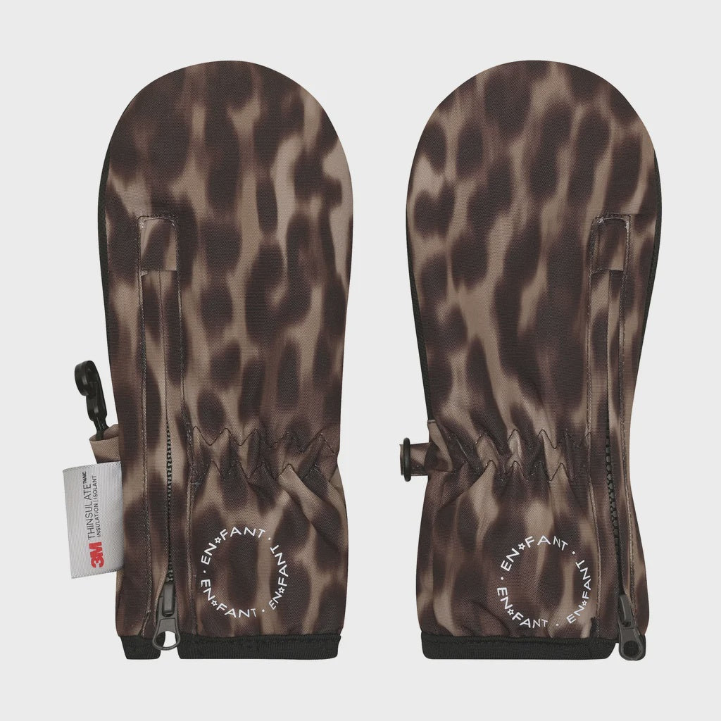 En Fant | Waterproof mittens with zipper | Pine Bark
